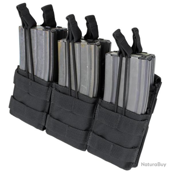 Porte chargeur Triple x2 pour AR/M4 Noir