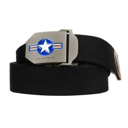 Ceinture en Tissu "US Air force WWII" - Noir