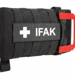 Poche m&eacute;dicale IFAK Velcro et Molle TASMANIAN TIGER - Noir