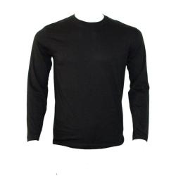 Tee shirt Manche Longue 100 Coton Noir