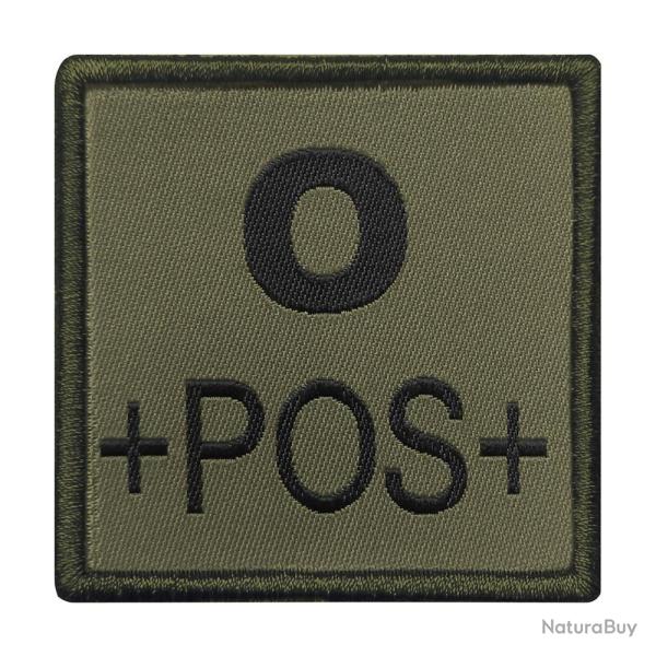 Patch Groupe Sanguin Tissu - Vert A pos