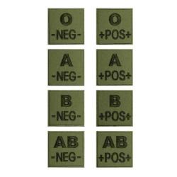 Patch Groupe Sanguin Tissu - Vert AB pos