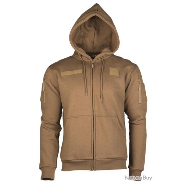 Sweat Shirt tactique � capuche Beige S
