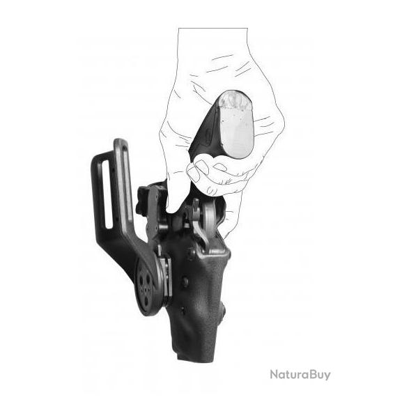 Holster Vegatek Short VKS800 pour PAMAS / MAS-G1 - Beige Gaucher