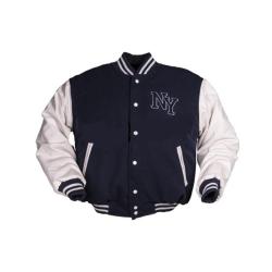 Veste Baseball TEDDY New York Bleu Marine