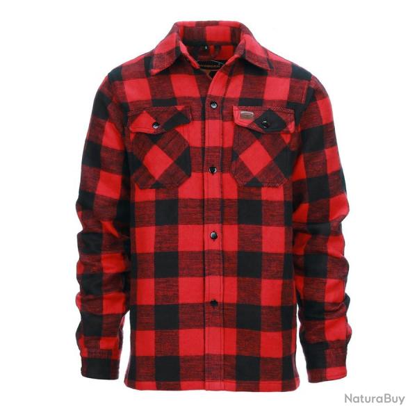 Chemise bucheron � carreaux Rouge