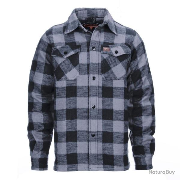 Chemise bucheron � carreaux Gris