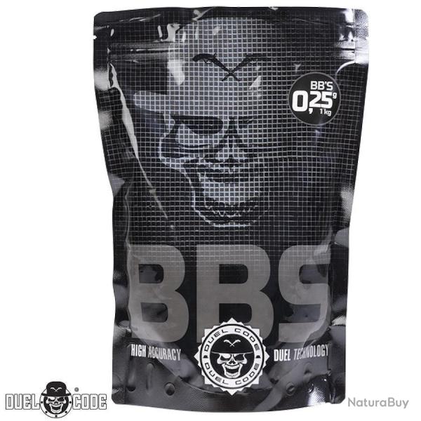 Billes Airsoft 0,25g 6mm haute pr�cision Duel Code - 4000 billes