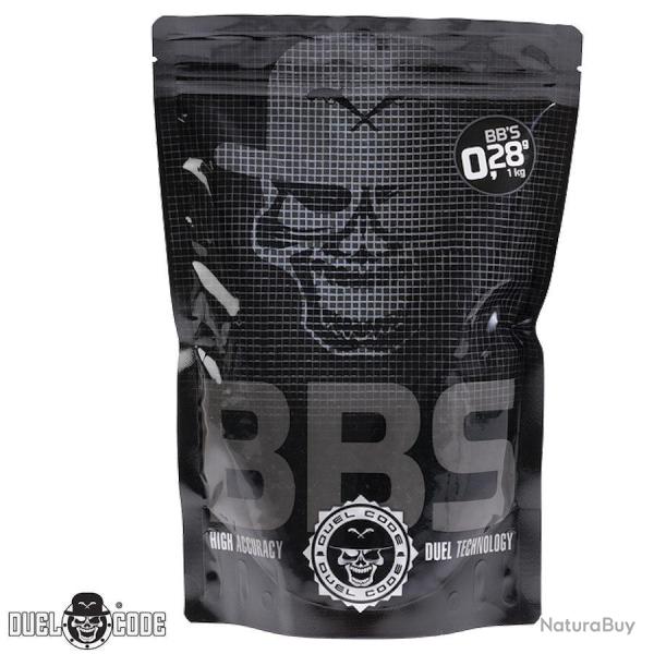 Billes Airsoft 0.28g 6mm Haute Pr�cision - 1kg Duel Code