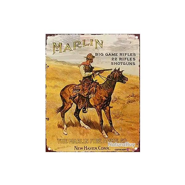 Plaque d�corative vintage M marlin V1 LIVRAISON GRATUITE