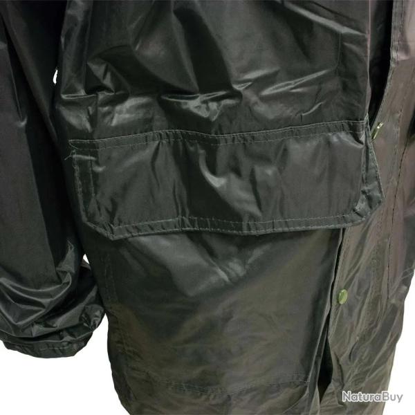 Manteau � capuche coupe vent imperm�able polyester kaki S � 3XL 3XL