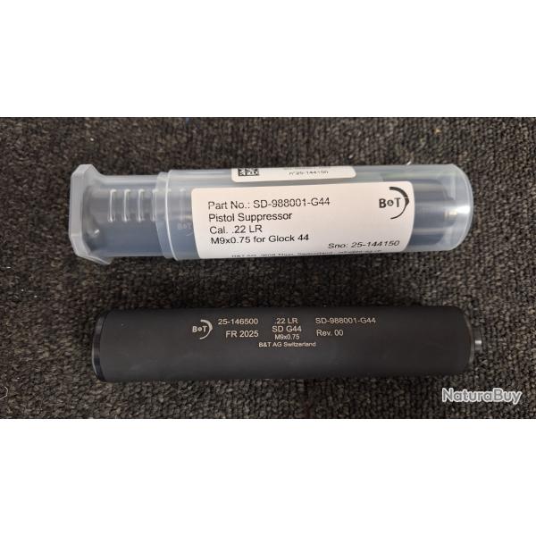Silencieux BRUGGER & THOMET pour Glock 44 M9x0.75 Cal 22 LR