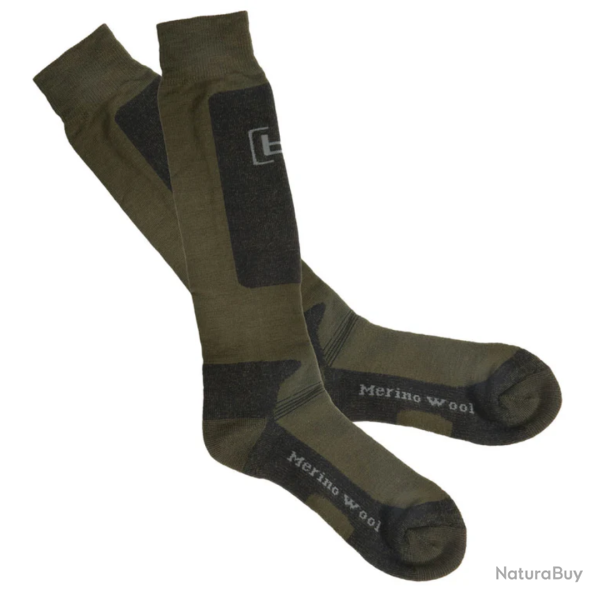 Chaussettes mi-mollet en laine m�rinos - Banded L