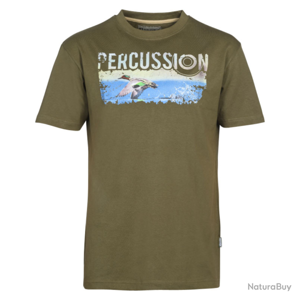 T Shirt sarcelle Percussion