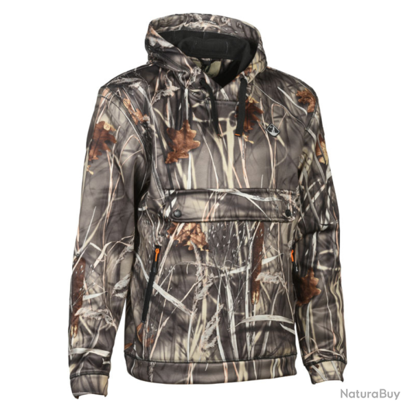 Sweat  capuche ghostcamo roseaux PERCUSSION