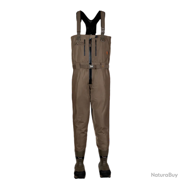Wader respirant non isol� zip central Aspire Catalyst-Z MARSH BROWN - BANDED 45 EU / 11 US