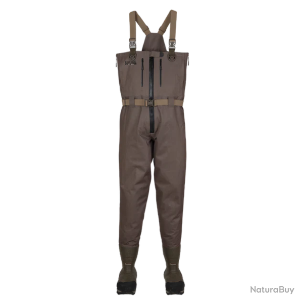 Wader respirant non isol� zip central BLACK LABEL ELITE MARSH BROWN - BANDED 45 EU / 11 US