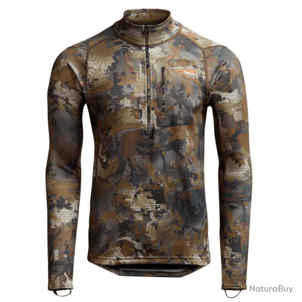 Tee shirt de chasse Technique Core midweight Zip T Optifade Timber SITKA