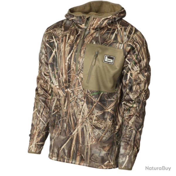 Sweat de chasse � capuche polaire MAX7 BANDED