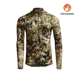 Tee shirt de chasse SITKA Technique Core midweight Zip T Optifade Subalpine