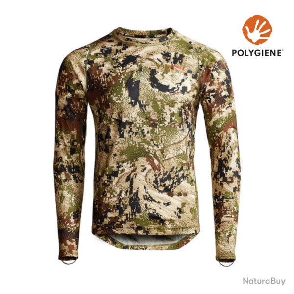 Tee shirt de chasse Core Lightweight Crew LS Optifade Subalpine SITKA