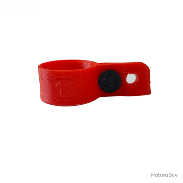Bague d'attache souple pour appelant Oie Cendr�e, Oie des Moissons diam�tre 18mm avec fixation Rouge