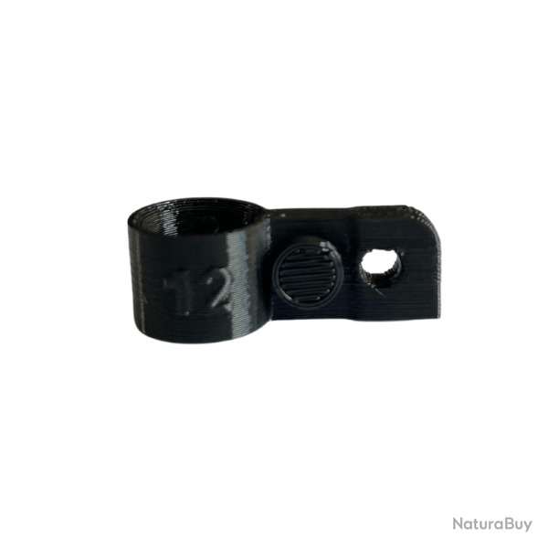 Bague d'attache souple pour appelant canard colvert diamtre 12mm avec fixation Noir