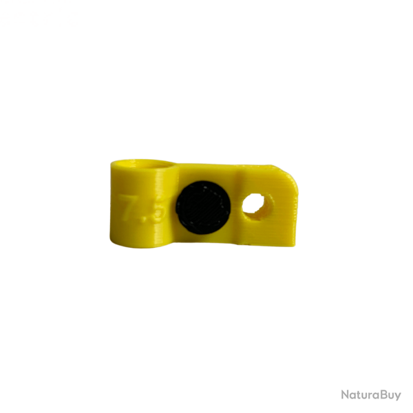 Bague d'attache souple pour appelant sarcelle hybride diamtre 7,5mm avec fixation Jaune