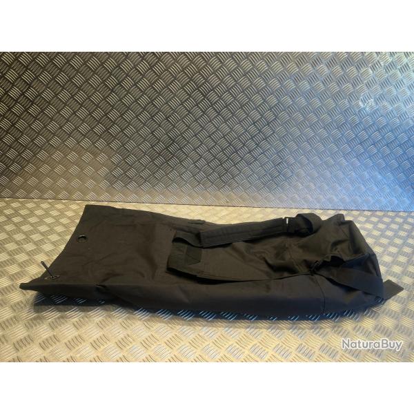 Sac dos polochon paquetage militaire marin bretelles us noir mil-tec 75 litres neuf
