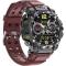 petites annonces chasse pêche : Montre Connectée Android 10 5G AMOLED GPS Double Caméra 8Go 128Go WiFi Bluetooth Carte SIM Doré Red