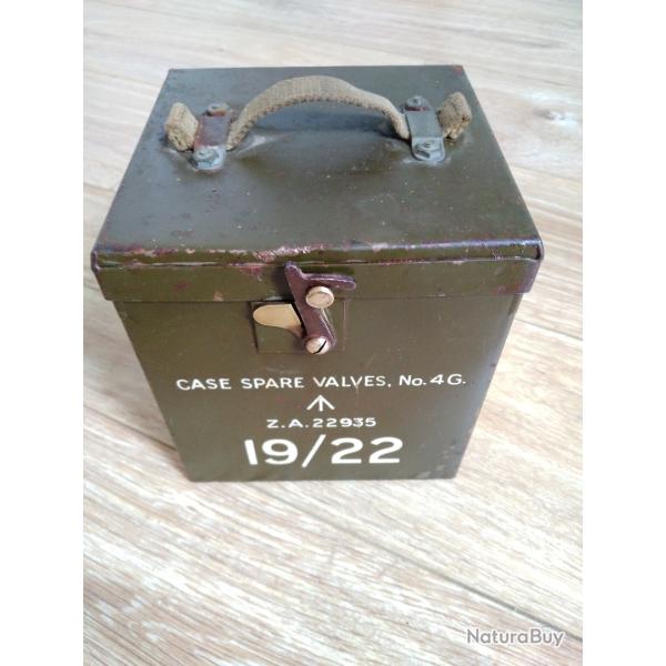 Boite Militaria Case Spare Valves No 4G, �poque 1930 - 1940