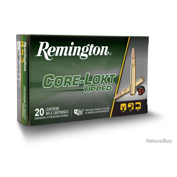 20 balles CORE-LOKT TIPPED 243W 95GRS REMINGTON