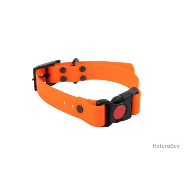 Collier biothane Clip Rapide Orange HB DOG