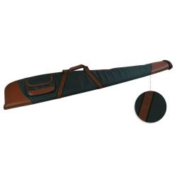 Etui carabine renforc&eacute; COUZAN 115cm Marron/Vert + Poche JANUEL