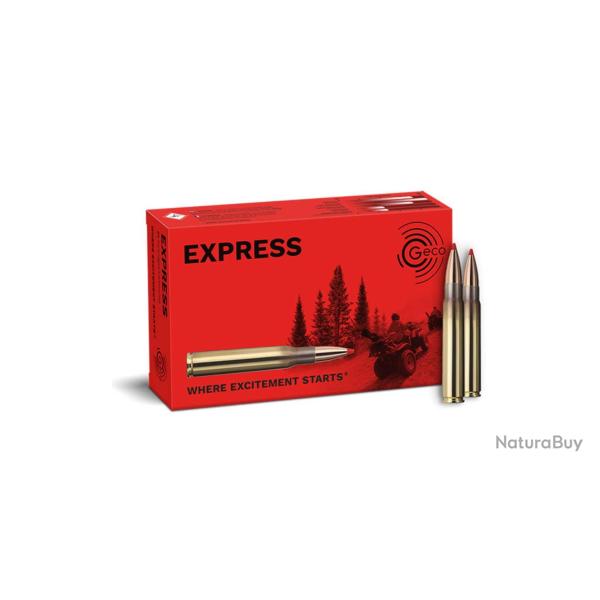 20 balles EXPRESS 9.3X62 255GRS GECO