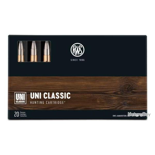 20 balles UNI CLASSIC Cal.30-06 SPRG 200GRS RWS