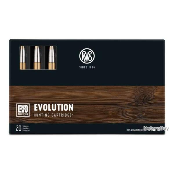 20 balles EVO Cal. 7 REM MAG 159 GRS RWS