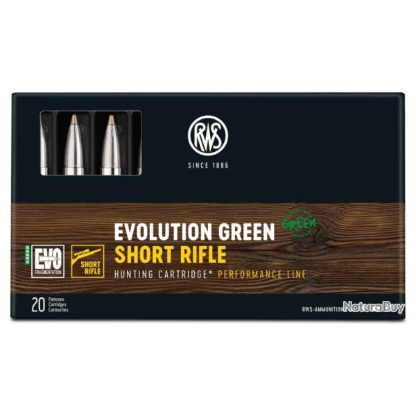 20 balles SHORT RIFLE Cal. 308 WIN 139 GRS RWS