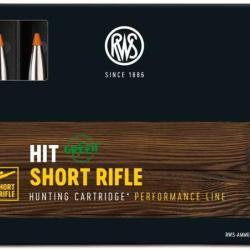 20 balles SHORT RIFLE HIT Cal. 8X57 JS 160 GRS RWS