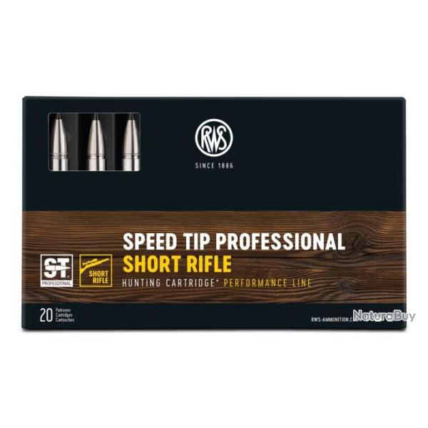 20 balles SHORT RIFLE S. TIP PRO Cal. 30-06 SPRG 165 GRS RWS