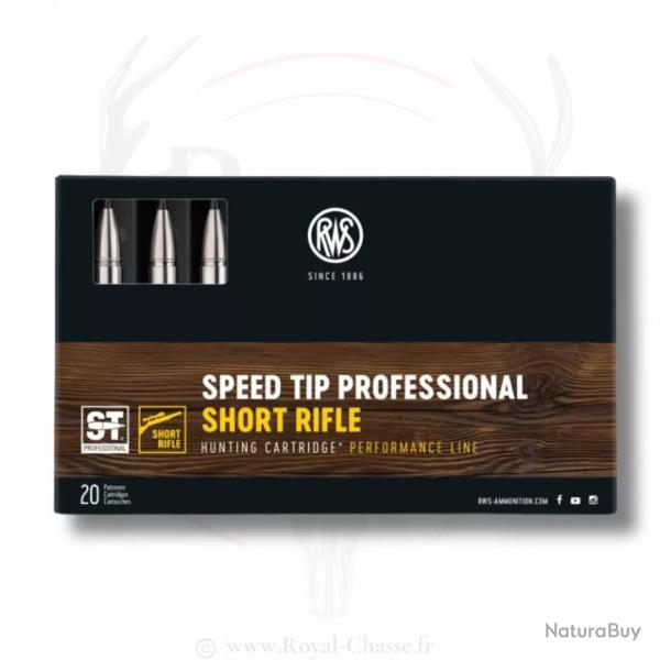 20 balles SHORT RIFLE S. TIP PRO Cal.30-06SPRG 165Grs RWS