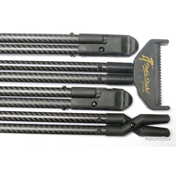 Canne BUSH ESSENTIAL carbone noire 4 STABLE STICKS