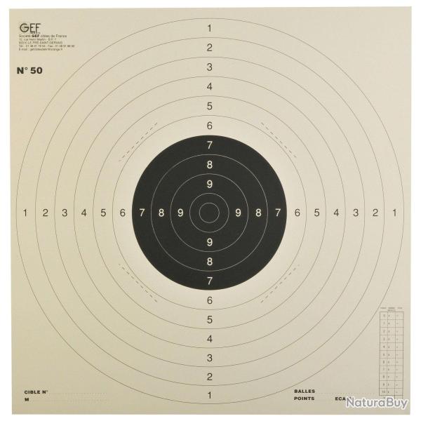 Cibles 53 x 53 (x100) JANUEL
