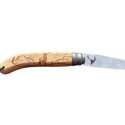 Couteau bois de h&ecirc;tre mod&egrave;le Cerf GRAVOO