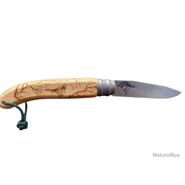 Couteau bois de h�tre mod�le Grive GRAVOO