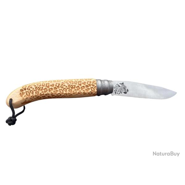 Couteau bois de htre modle Leopard