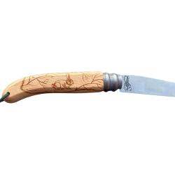 Couteau bois de h&ecirc;tre mod&egrave;le Lievre GRAVOO