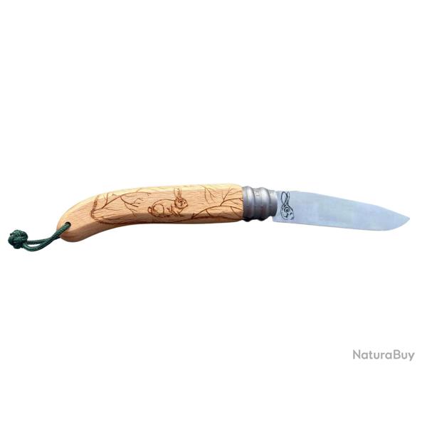 Couteau bois de h�tre mod�le Lievre GRAVOO