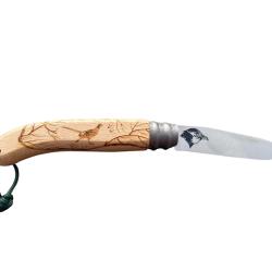 Couteau bois de h&ecirc;tre mod&egrave;le Faisan GRAVOO