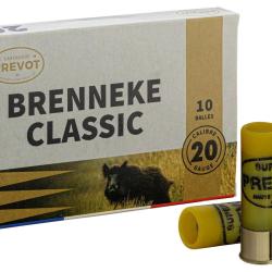 10 balles BRENNEKE Classic - Cal 20/70 PREVOT